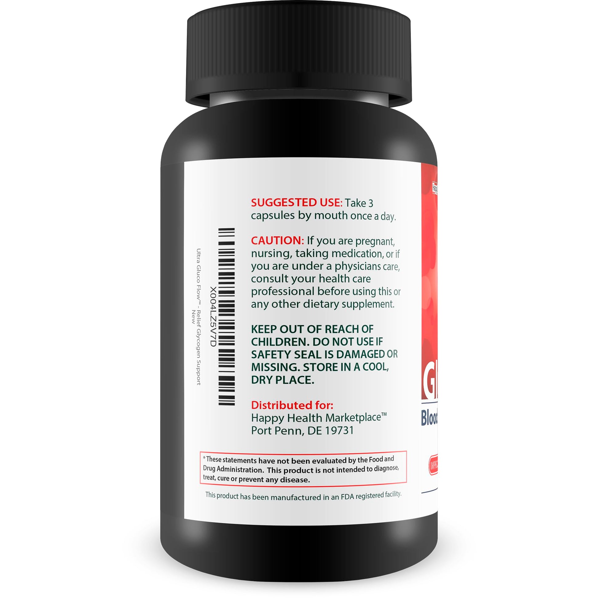 Ultra Gluco Flow - Improved Formula - Our Best Blood Cleanse Detox Cleanse Blood Support Pills - Blood Health Blood Circulation Pills Detox Cleanse Blood Gluco Bio Sweet Relief Glycogen Support Happy Health Marketplace Au supplements