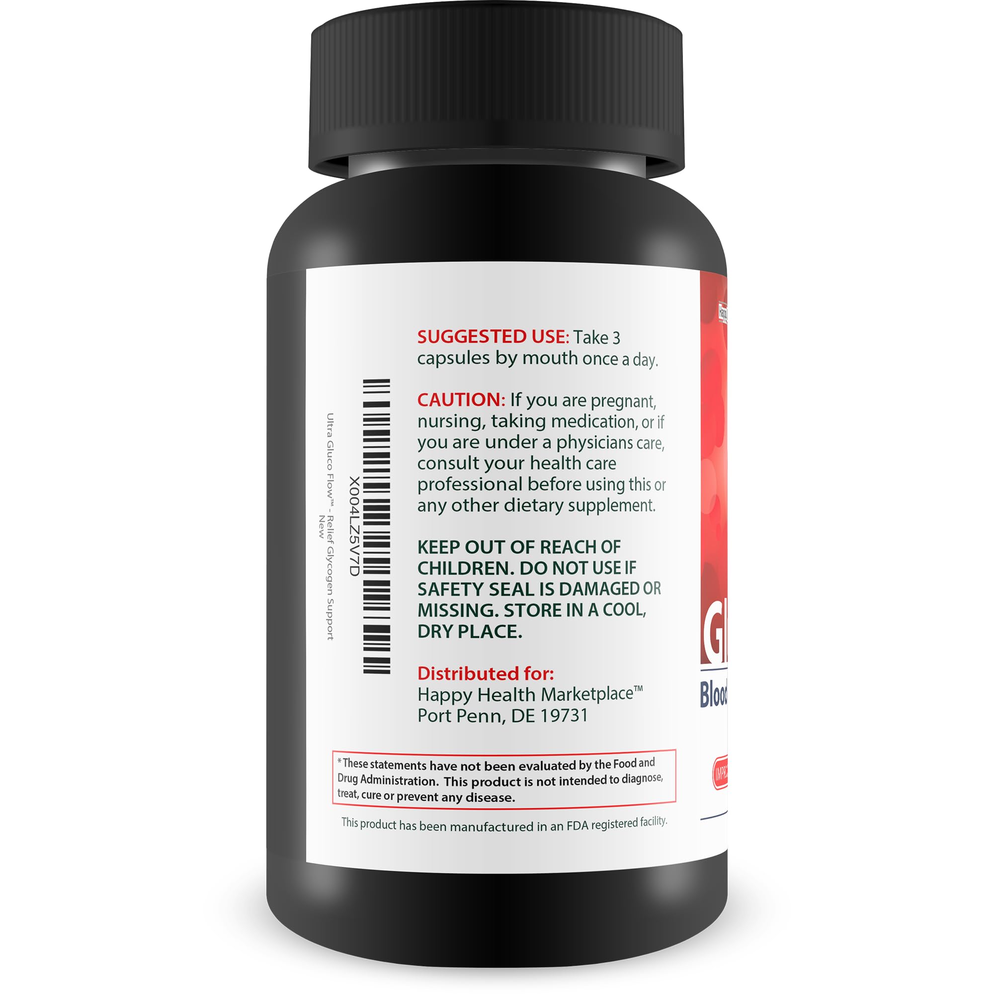 Ultra Gluco Flow - Improved Formula - Our Best Blood Cleanse Detox Cleanse Blood Support Pills - Blood Health Blood Circulation Pills Detox Cleanse Blood Gluco Bio Sweet Relief Glycogen Support Happy Health Marketplace Au supplements