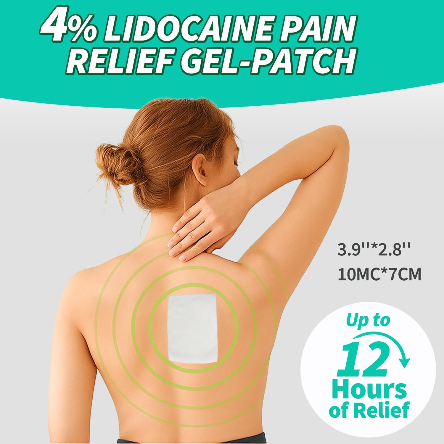 JIATUHAN 4% Lidocaine Pain Relief Patches – Maximum Strength for Back, Neck, Joint & Muscle Pain – Long-Lasting & Flexible – 15 Patches JIATUHAN Au supplements