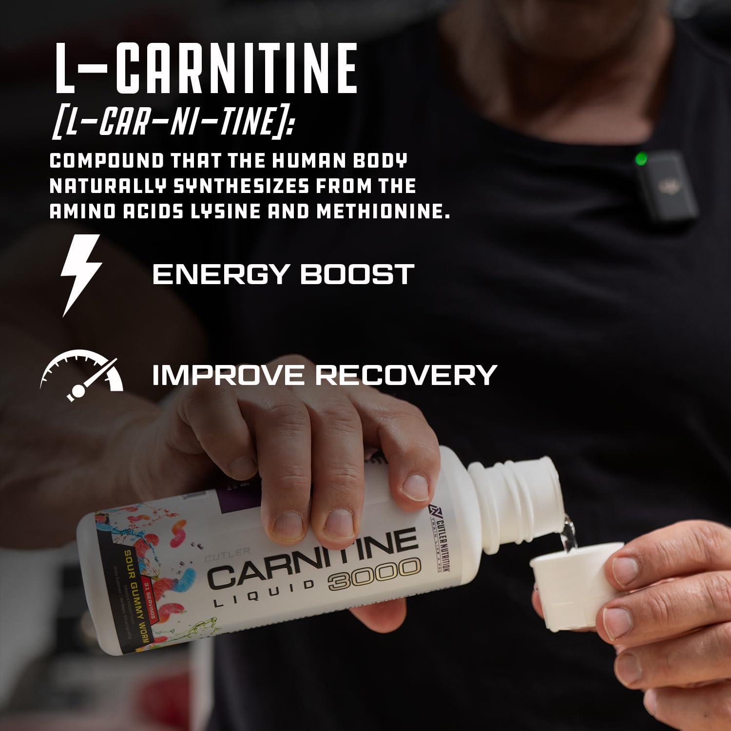 Cutler Nutrition Liquid L-Carnitine Fat Burner Supplement with Acetyl L-Carnitine & L-Carnitine Tartrate - Fat Burner Formula for Optimal Absorption