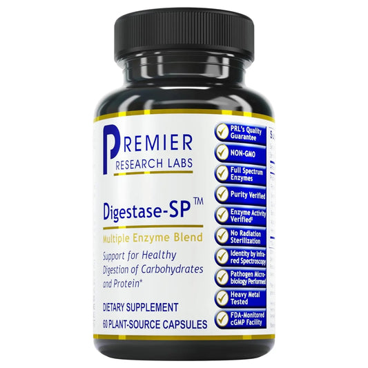 Premier Research Labs Digestase-SP - Enzymes for Digestion, Fermented Digestive Enzymes for Women & Men, Gut Health Support Pills with Peptidase, Hemicellulase - 60 Vegetarian Capsules Premier Research LabsAU supplements