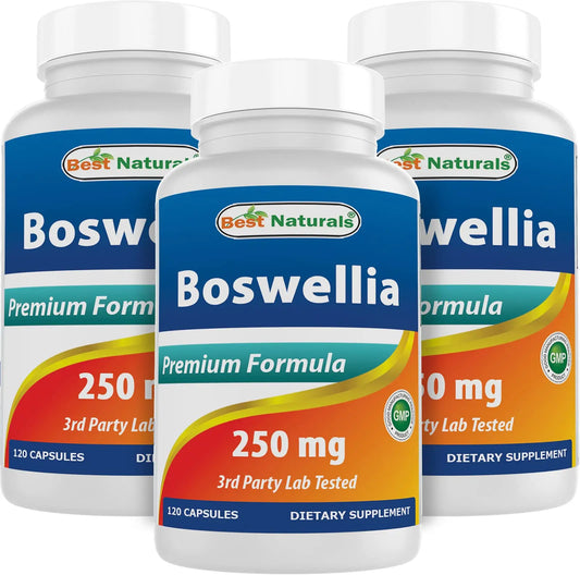 Best Naturals Boswellia Serrata Joint Health 250 mg 120 Capsules - Standardized to 65% Boswellic Acid (120 Count (Pack of 3)) Best NaturalsAU supplements
