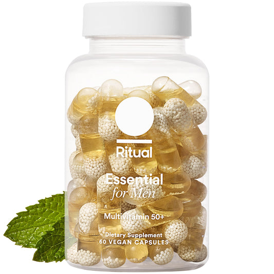 Ritual Men’s 50+ Daily Multivitamin - Key Essential Vitamins and Minerals To Support Heart, Energy, Brain, Muscle, Bone Health* - Including Zinc, D3, B12, A RitualUS supplements