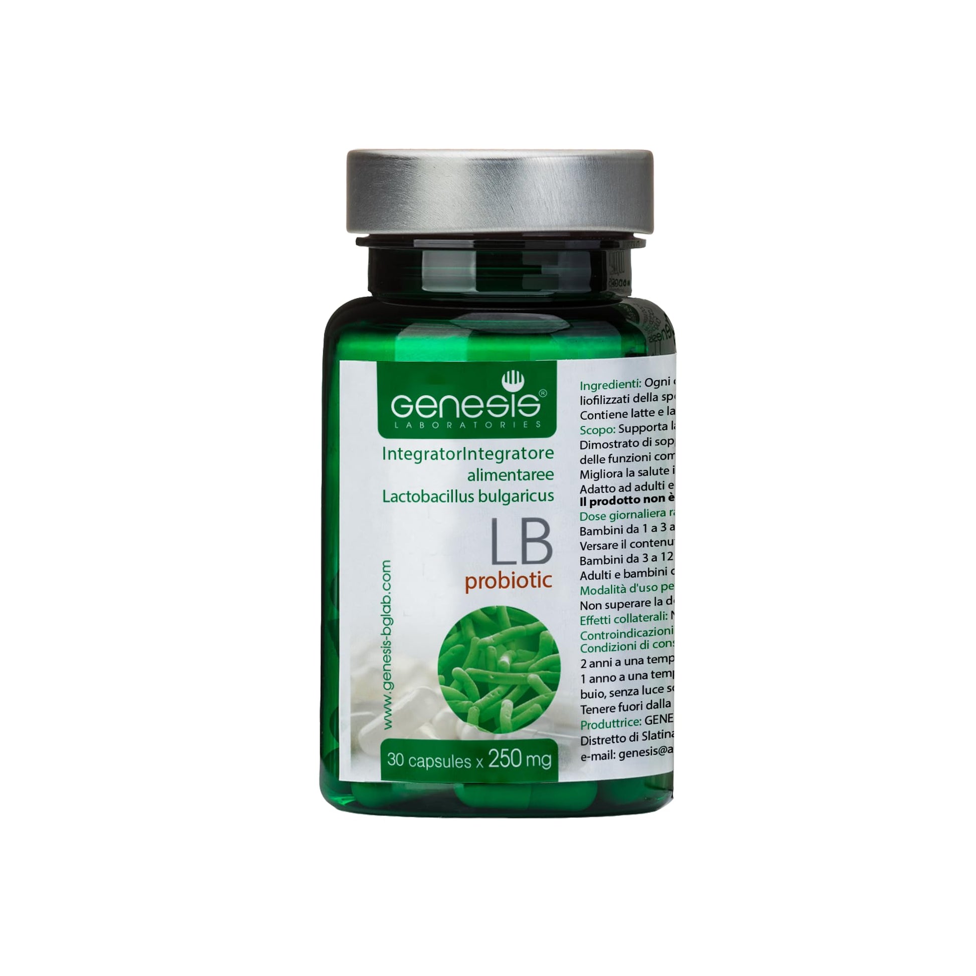 Probiotic Lactobacillus Supplement 30 Capsules with Lactobacillus Bulgaricus 250 mg Probiotic Digestive Immune Support Gut Health Probiotics for Digestive Health Anti Bloating Genesis LABORATORIES Au supplements