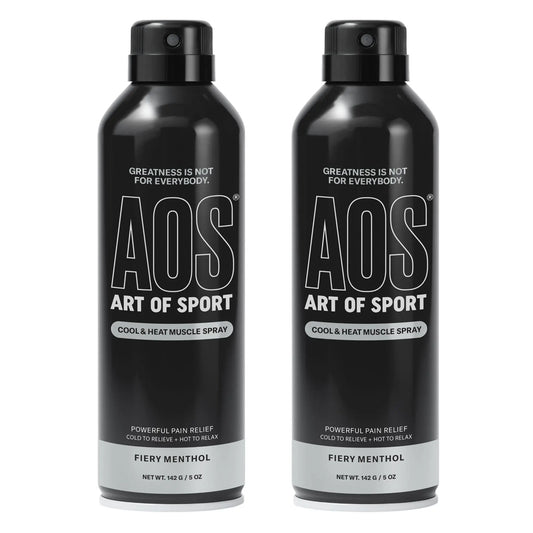 Art of Sport Muscle Relief Spray for Men– Pain Relief for Sore Muscles & Joints– Menthol Cooling & Heating Spray for Back, Neck, Knee, Shoulder, Hip– Cool & Heat– Made for Athletes– 5 fl oz. Pack of 2 Art of SportAU supplements