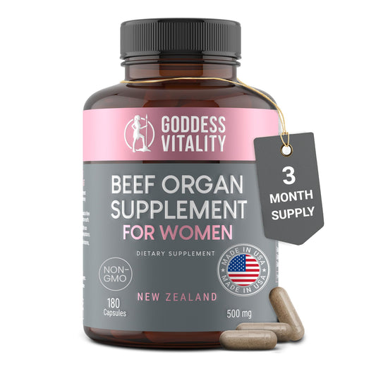 Beef Organ Supplement for Women | Supports Hormone Balance | Ovary, Uterus & Reproductive Nourishment + Liver, Kidney & Heart for Cycle Harmony Optimal CarnivoreUS supplements