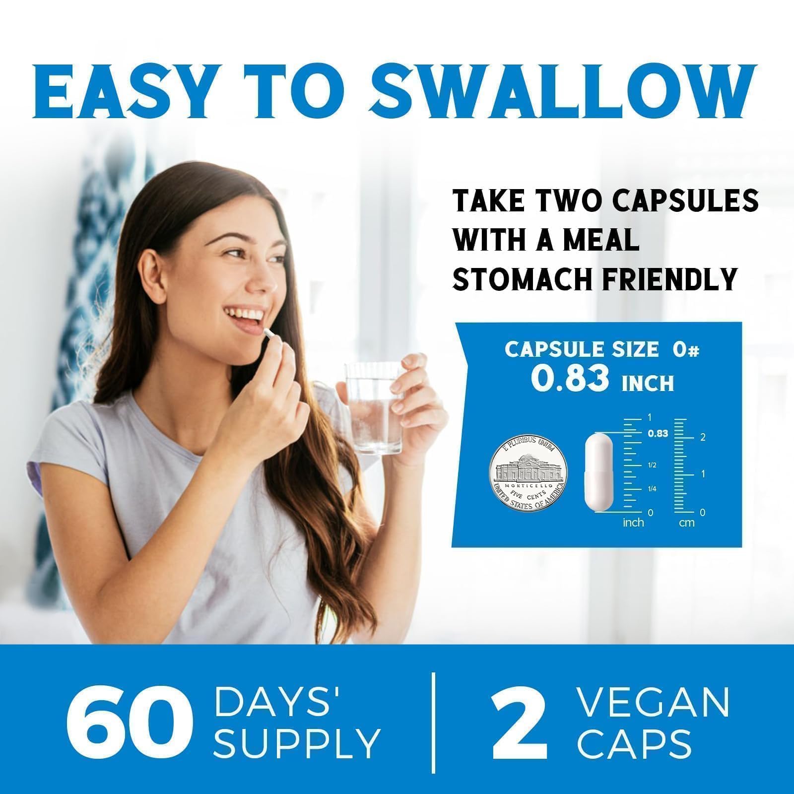 Vitalibre 6 in 1 Magnesium Complex for Women Men, 260mg Elemental Magnesium | Max Absorption | Chelated Magnesium Supplement for Bone, Relaxation & Nerves Support | Non-GMO, 120 Vegan Capsules Vitalibre Au supplements