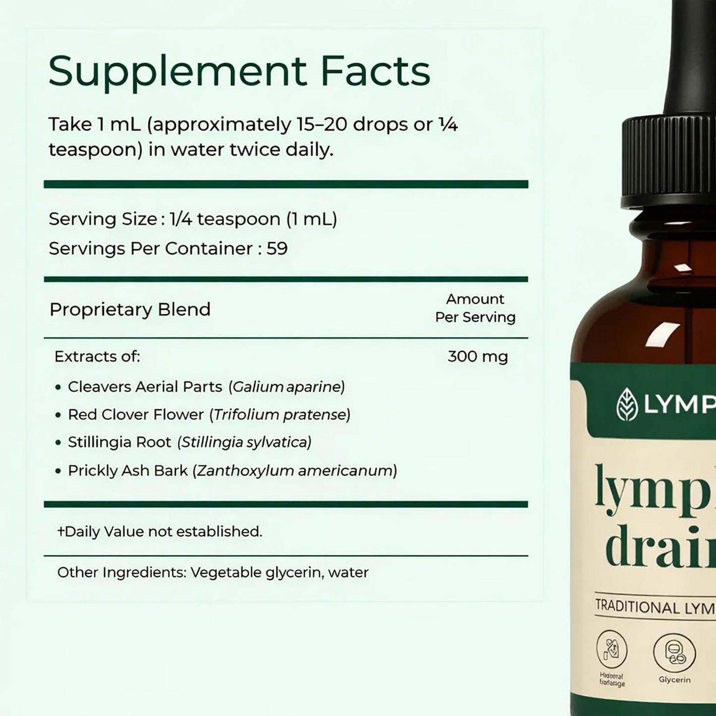 BUN BONS Lymphoria Lymphatic Drainage Wellness Drops, Natural Herbal Blend for Lymphatic System Support, Vegan & Non-GMO, 1 Fl Oz (1) (1) BUN BONS buy supplements Au