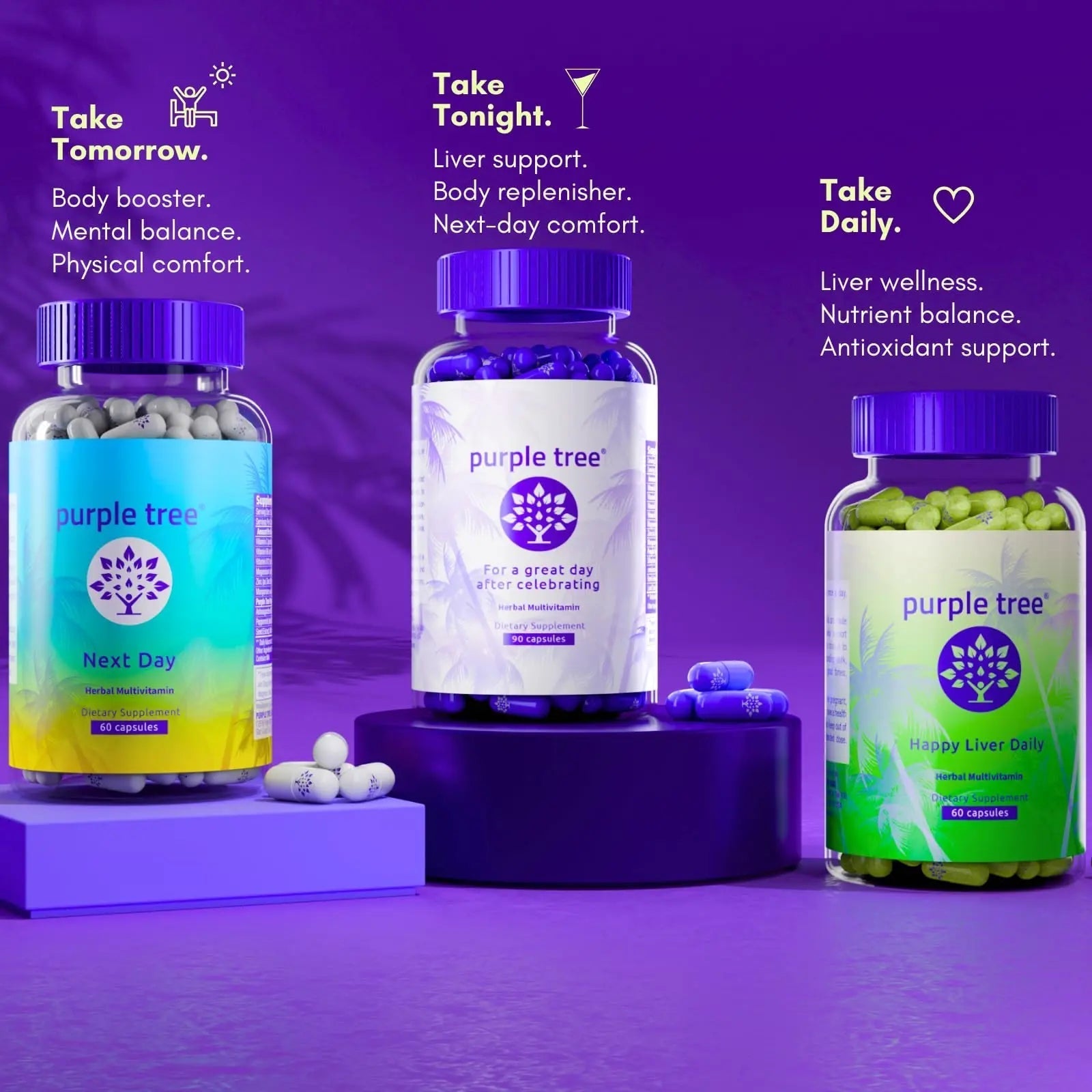 purple tree Next Day – Post-Drink Morning Wellness Supplement for Balance, Restore & Replenishment | Ashwagandha KSM-66, Milk Thistle, Ginger purple tree Au supplements