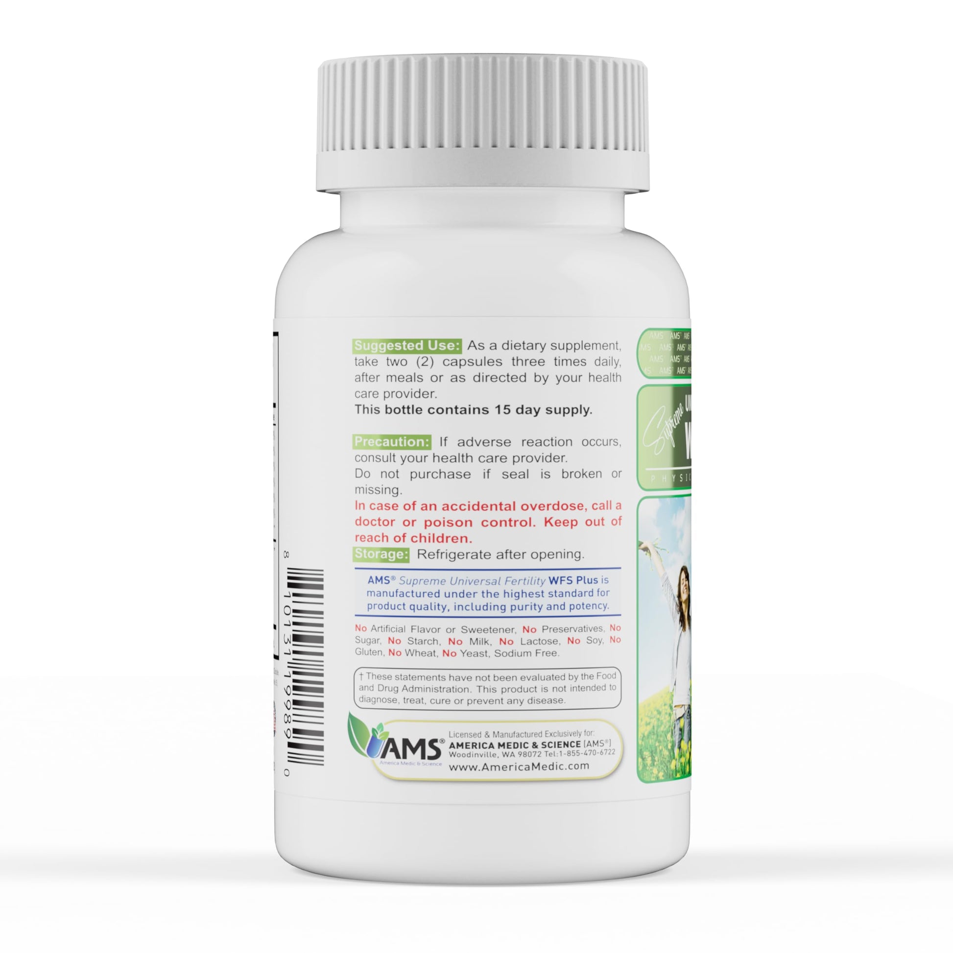 America Medic & Science WFS Plus Fertility Supplements for Women (90 Capsules) Supports Ovulatory Health | Natural Preconception Vitamins, Reproductive Aid, with D-Chiro Inositol, DHA |15-Day Supply. America Medic & Science Au supplements