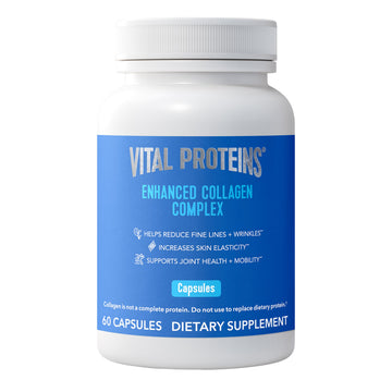 Vital Proteins® Enhanced Collagen Complex Capsules with BioCell Collagen® - Supports Skin Elasticity, Joint Health and Helps Reduce Fine Lines & Wrinkles (1) - 60 Count Vital Proteins Au supplements