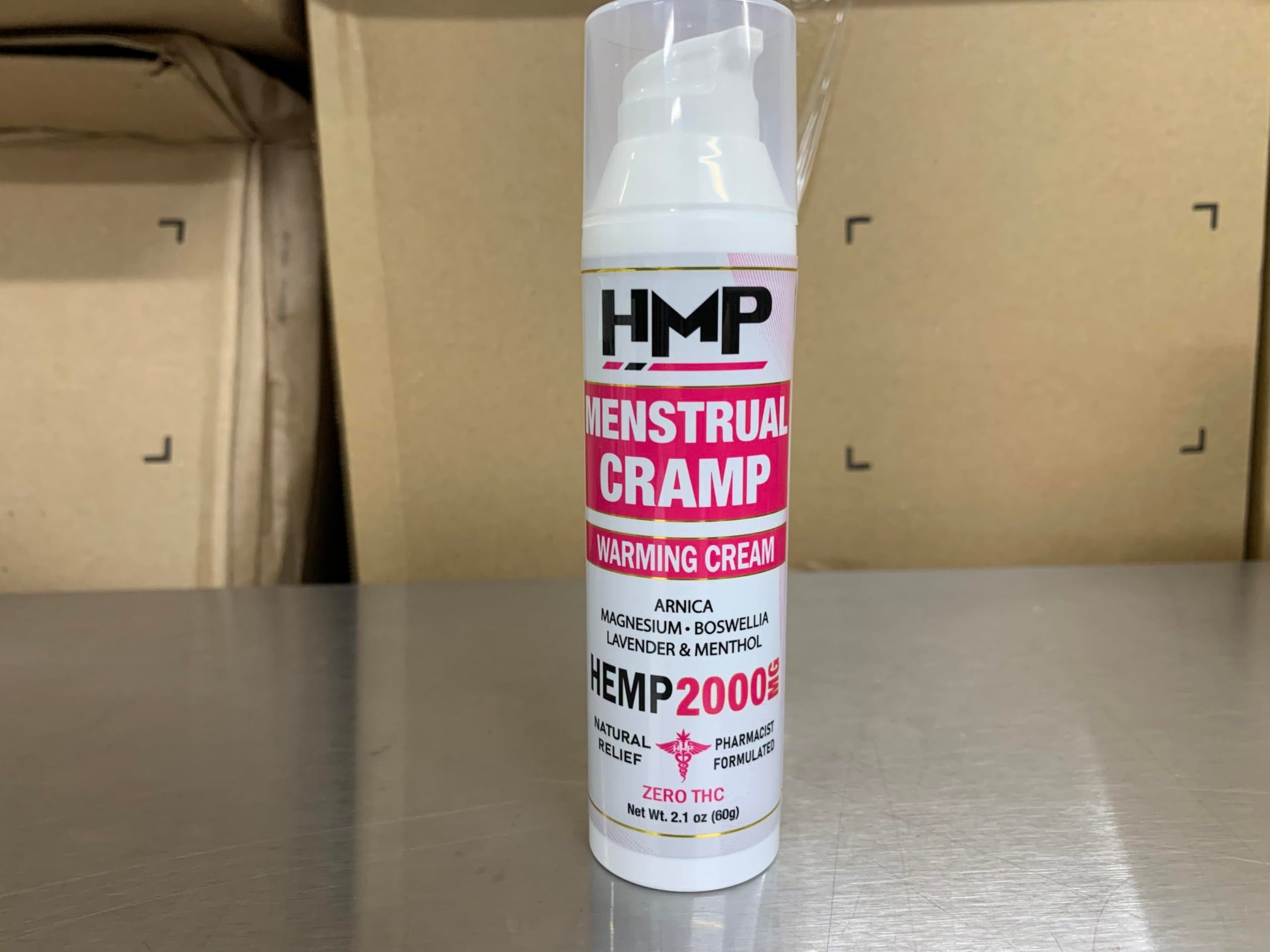 HMP BRANDS Menstrual Cramp Hemp Cream 2000MG with Menthol, Easy to Use, Natural Formula Made in USA 2.1oz HMP BRANDS Au supplements