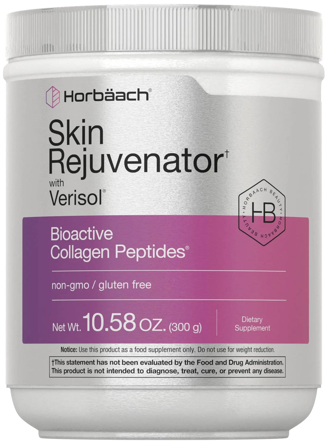 Horbäach Skin Rejuvenator with Verisol 10.58 oz | Bioactive Collagen Peptide Powder | Types I and III | Non GMO, Gluten Free Supplement Horbäach uk supplements