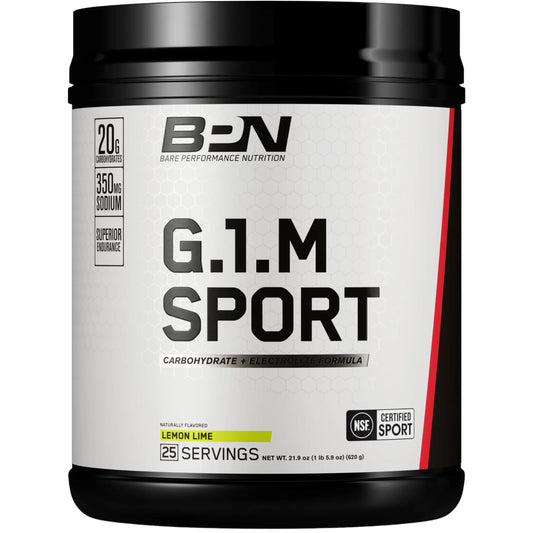 BARE PERFORMANCE NUTRITION, BPN G.1.M Go One More Sport, Endurance Training Fuel, Superior Carbohydrate & Electrolytes Powder Formula, Reduce Fatigue, Lemon Lime, 25 Servings BARE PERFORMANCE NUTRITIONAU supplements