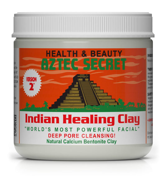 Aztec Secret– Indian Healing Clay 16 Oz – Deep Pore Cleansing Facial & Body Mask – The Original 100% Natural Calcium Bentonite Clay – New Version 2 Aztec SecretUS supplements