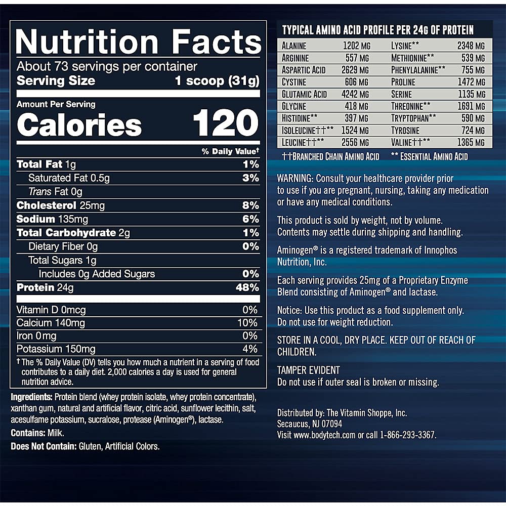 BODYTECH Whey Tech Pro 24 Protein Powder - Protein Enzyme Blend with BCAA's to Fuel BODYTECH Au supplements