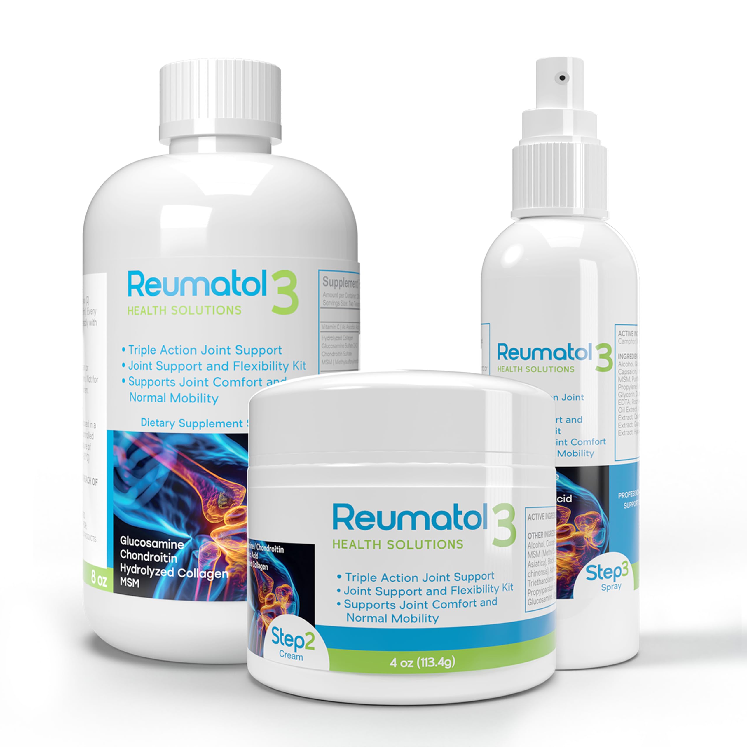 Reumatol 3 Kit – Natural Joint Support Formula for Comfort and Mobility | Helps Ease Stiffness & Promotes Flexible Joints | Herbal Blend for Daily Wellness Reumatol Health Solutions Au supplements