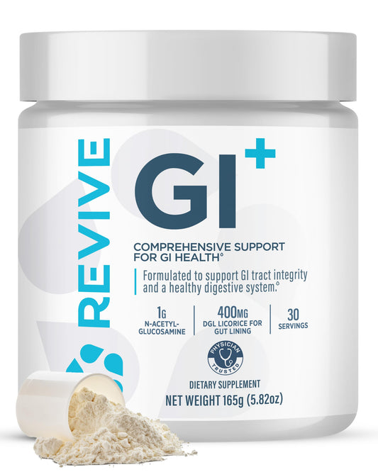 Revive MD Digestive Health Supplement, GI Plus (30 Servings) - Supports Gut Health for Women & Men - Promotes Regularity & Bowel Function ReviveUS supplements