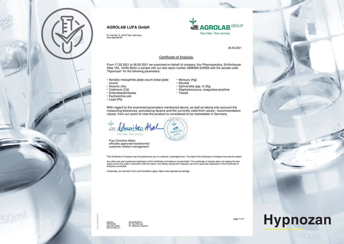 Hypnozan. 60 Easy Nights in Every Pack - 60 Capsules, Just One Before Bed. Natural Vox pharmaceutica uk supplements