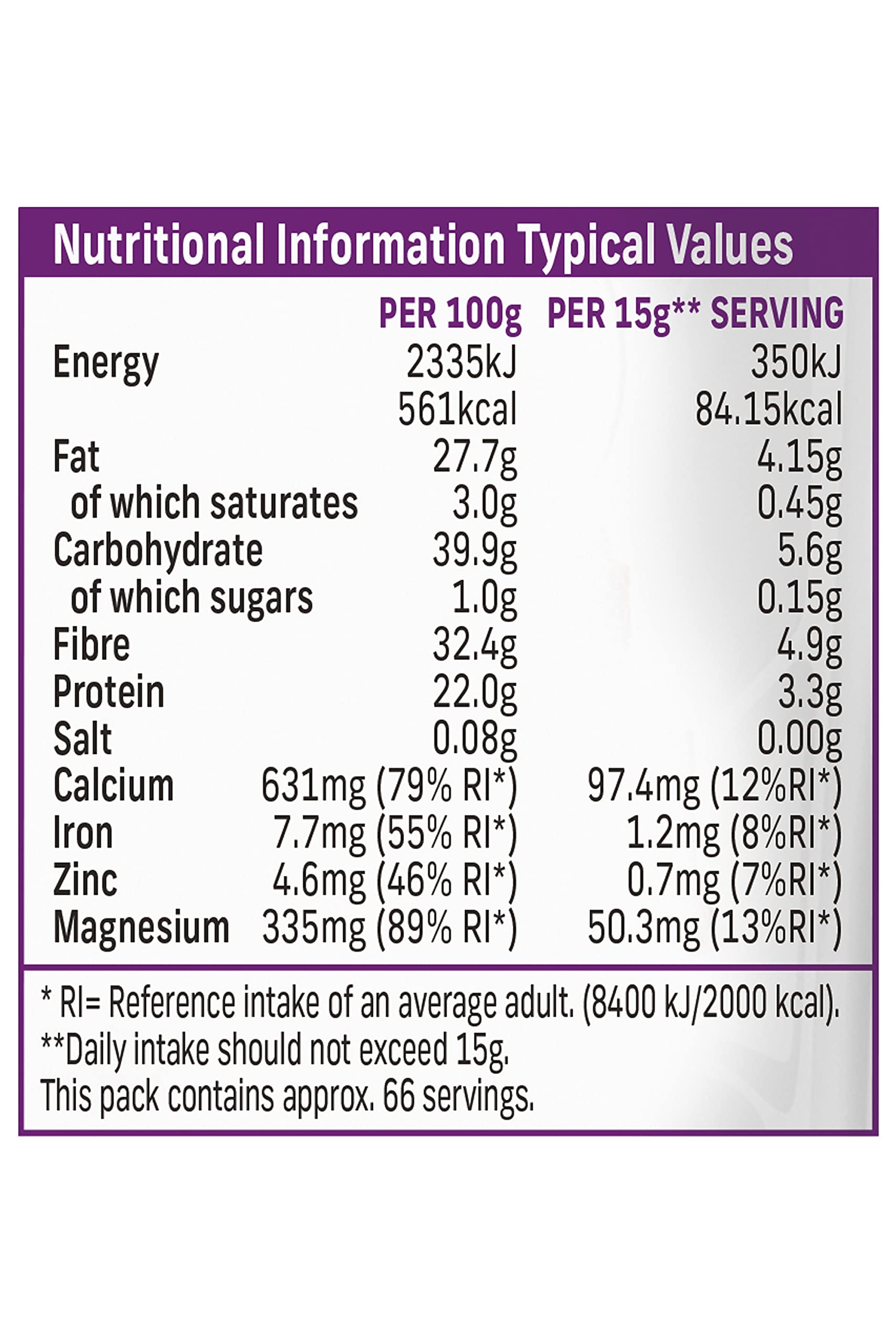 Terrafertil Nature’s Heart Chia Seeds, 1 kg Nature's Heart Au supplements