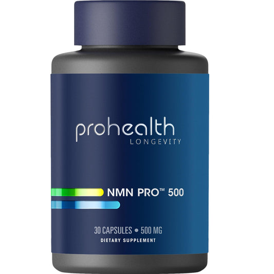 ProHealth NMN Pro 500 (30 Capsules) Clinically Studied Uthever® NMN. NAD+ Precursor for Cellular Energy, Mitochondrial Support & Healthy Aging. USA Manufactured, Triple Lab-Tested ProHealthBuy Supplements Australia