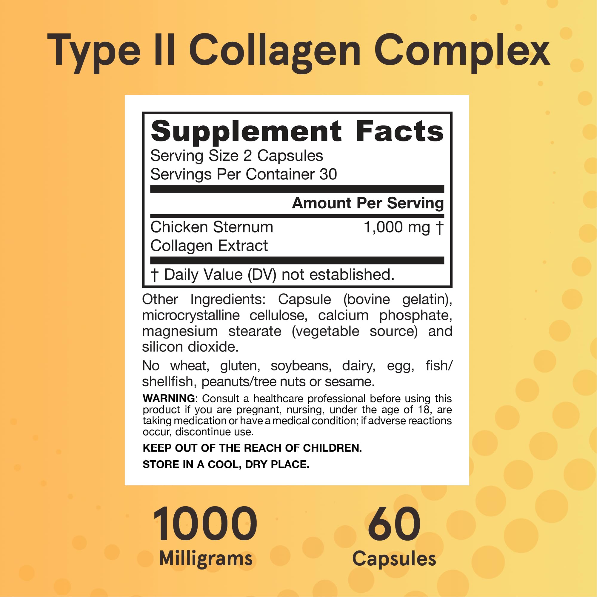 Jarrow Formulas® Type II Collagen Complex 1000 mg Supplements, Supports Skin and Joint Health, 60 Capsules, 30 Day Supply Jarrow Formulas Au supplements