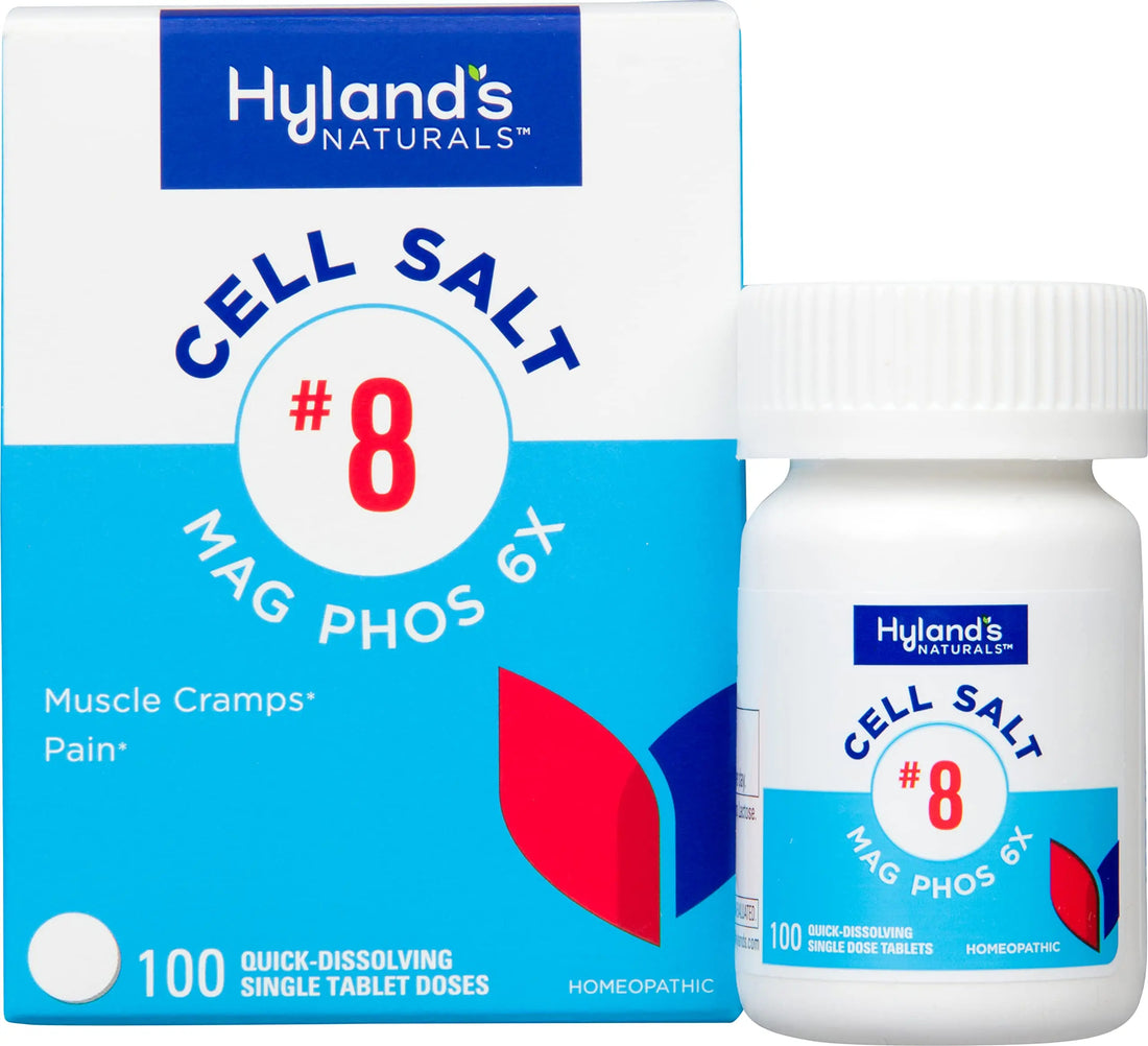 Hyland's No. 8 Cell Salt Mag Phos 6X, PMS Relief, Natural Homeopathic Relief of Menstrual Pain and Muscle Cramp Symptoms, Muscle Relaxer, Quick Dissolving Tablets, 100 Count Hyland's uk supplements