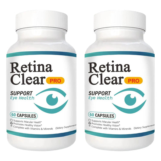 Vunexo Retina Clear Pro Eye Health Support Supplement, with Minerals and Vitamins, Lutein and Bilberry Extract Supports Visual Clarity, Eye Fatigue Relief & Focus（2PCS VunexoAU supplements