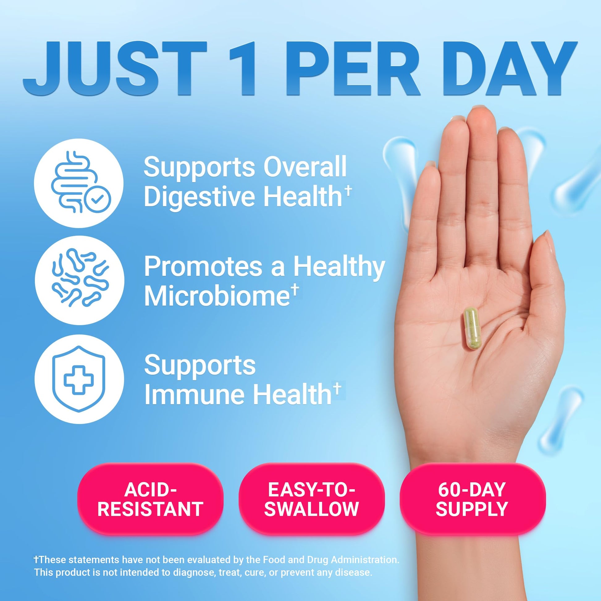 Dr. Berg Probiotic Supplement (60 Billion CFUs) - Helps Ease Occasional Constipation, Diarrhea, Gas & Bloating* - Pre and Probiotics for Digestive Health - 60 Probiotic Capsules Dr. Berg Nutritionals Au supplements