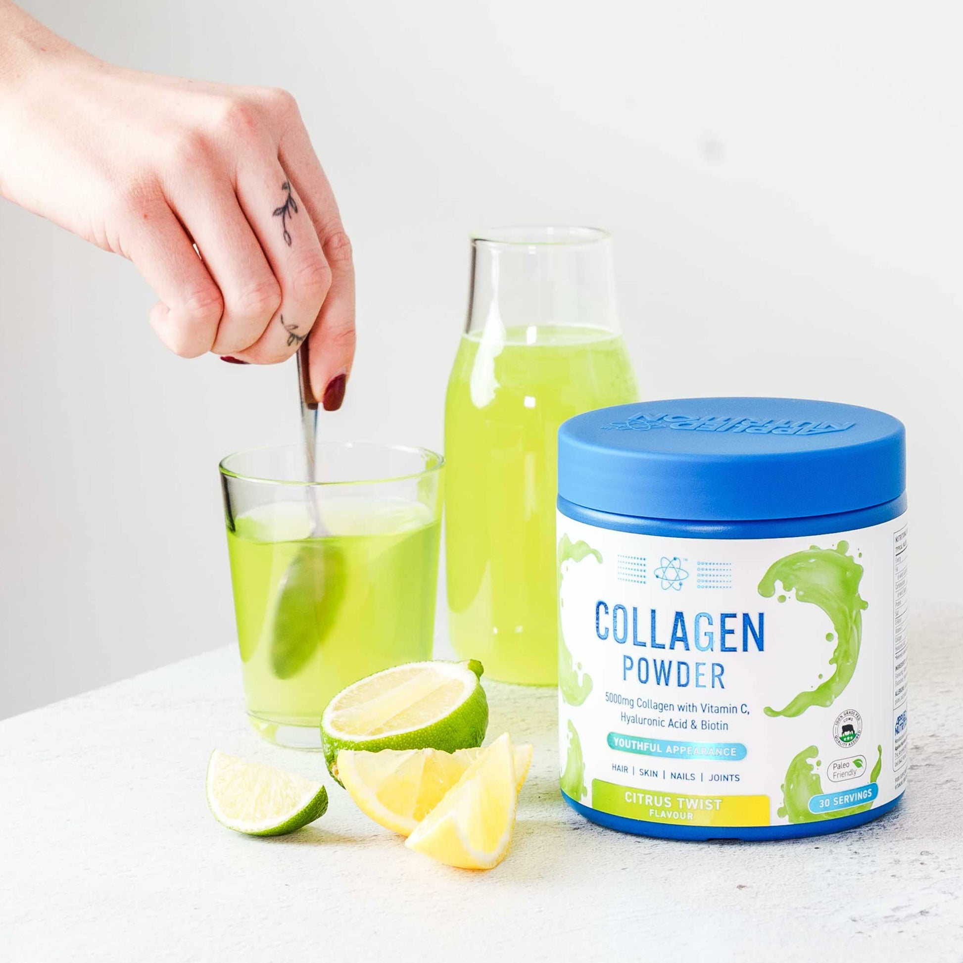 Applied Nutrition Collagen Powder - Citrus Twist Flavour - 5000mg Hydrolysed Bovine Flavoured Applied Nutrition Au supplements