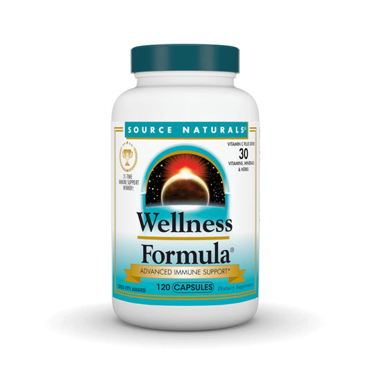 Source Naturals Wellness Formula Bio-Aligned Vitamins & Herbal Defense for Advanced Immune Support* - Dietary Supplement & Immunity Booster - 120 Capsules Source NaturalsAU supplements