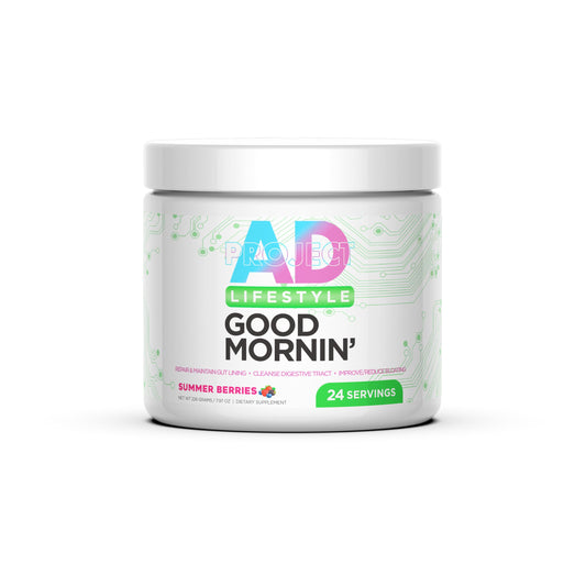 Project AD Life Good Morning Detox and Performance Drink, Naturally Flavored and Formulated with L-GLutamine, Apple Cider Vinegar, and Aloe Vera (24 Servings, Summer Fruits) PROJECT AD LLCUS supplements