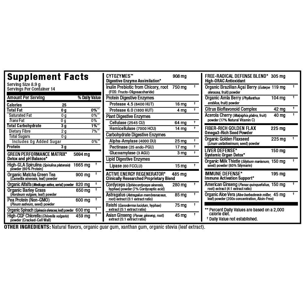 ALLMAX Naturals CytoGreens Super Greens Powder, Premium Green Superfood with Greens, Superfoods, Daily Greens Supplement, Acai Berry Green Tea, 14 Servings ALLMAX Au supplements