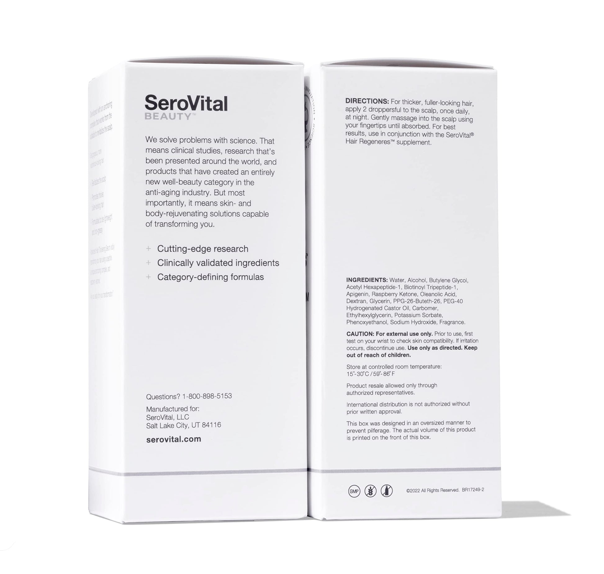 Serovital Advanced Hair Thickening Serum, 2 Oz Serovital Au supplements