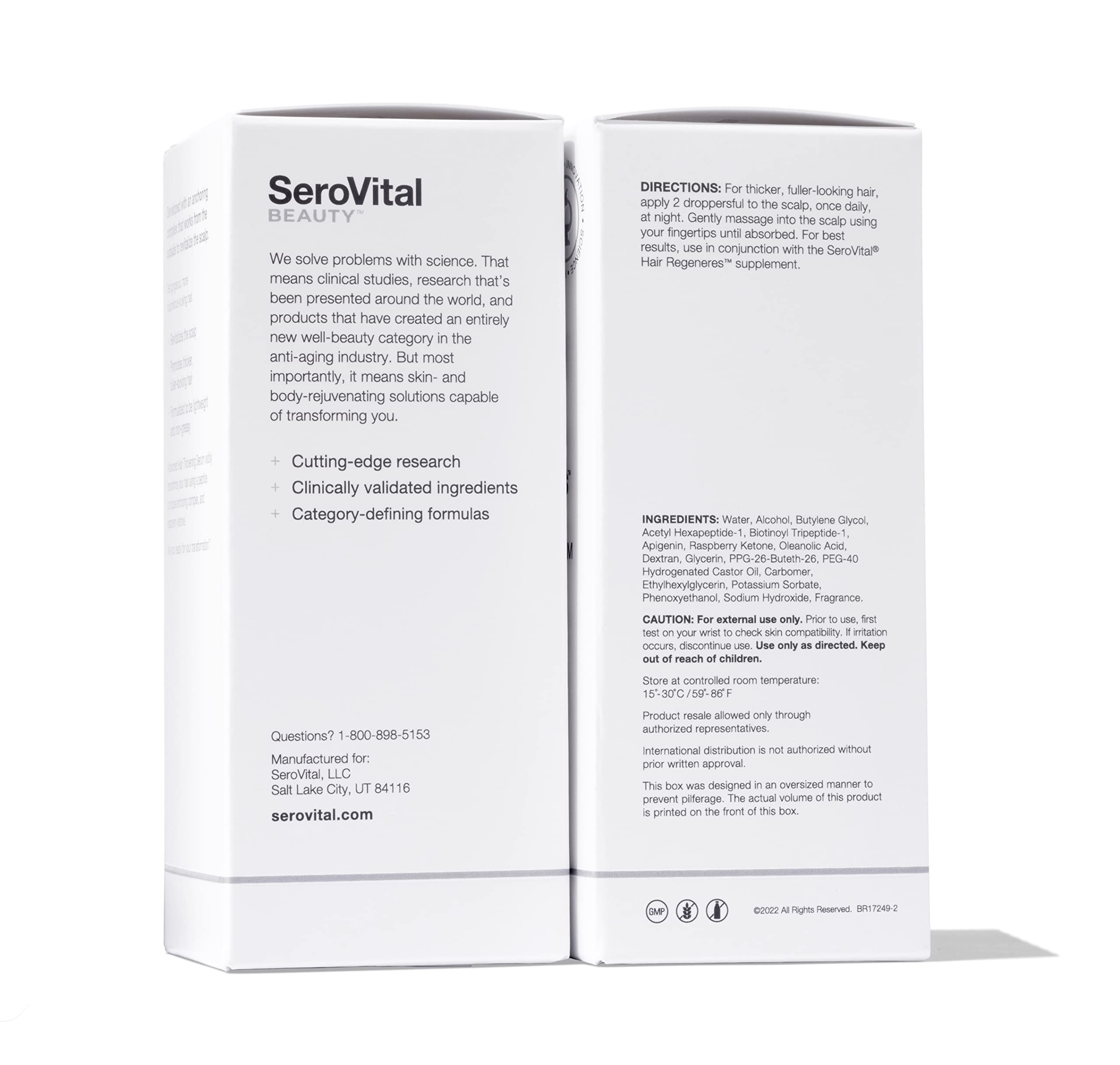 Serovital Advanced Hair Thickening Serum, 2 Oz Serovital Au supplements