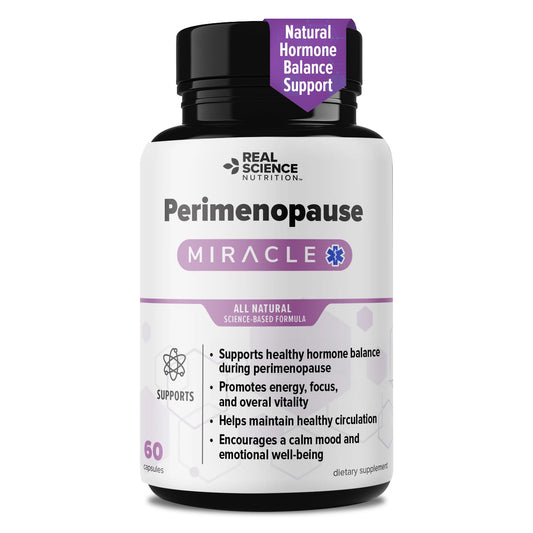 Real Science Perimenopause Supplements for Women for Hormone Balance & Energy Support – Nitric Oxide Formula with Vinitrox, GABA & Essential Vitamins for Hot Flashes, Mood & Energy – 60 Caps Real Science NutritionAu supplements