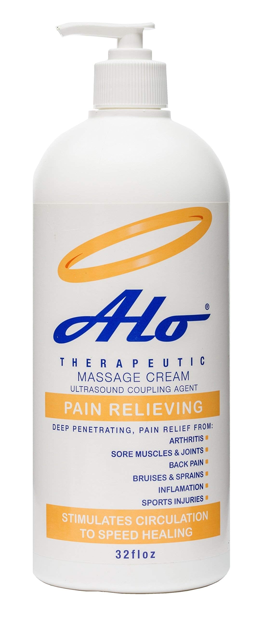 ALO Pain Relief Cream Therapy(32 oz with Pump) for Arthritis, Back Pain, Sciatica, Plantar Fasciitis, Tennis Elbow, Sore Muscles & Joints Inflammation - Working Out Aches, Acute Pain and Chronic Pain ALO Pain Relief Cream Au supplements
