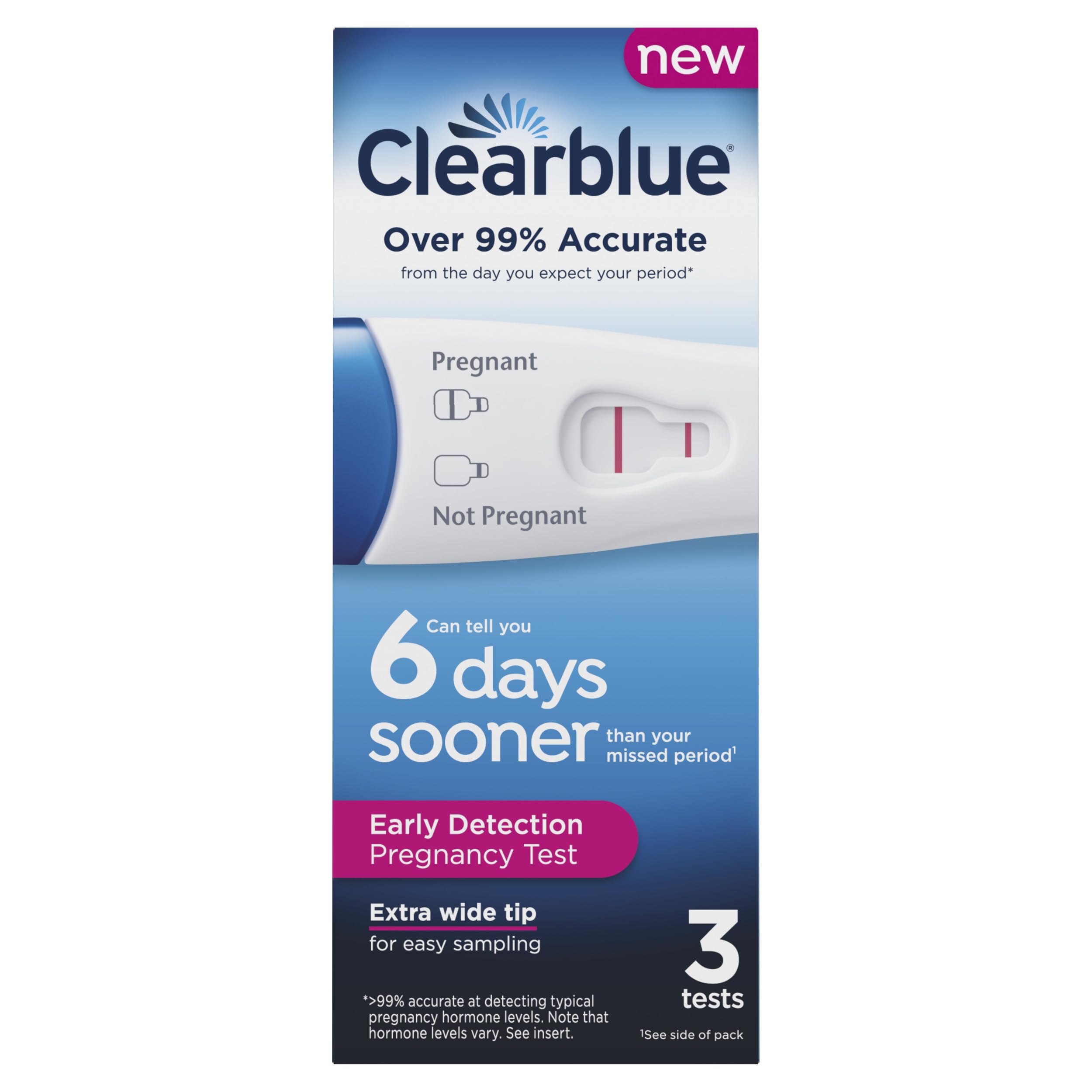 Clearblue Early Detection Pregnancy Test, 3 Ct Clearblue Au supplements