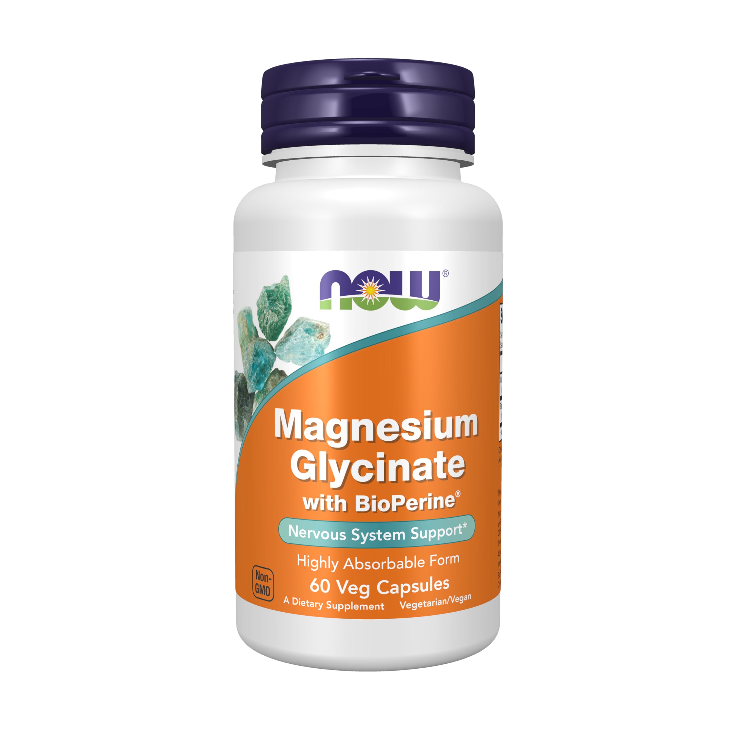 Now Supplements, Magnesium Glycinate with BioPerine, 60 Veg Capsules NOW Foods Au supplements