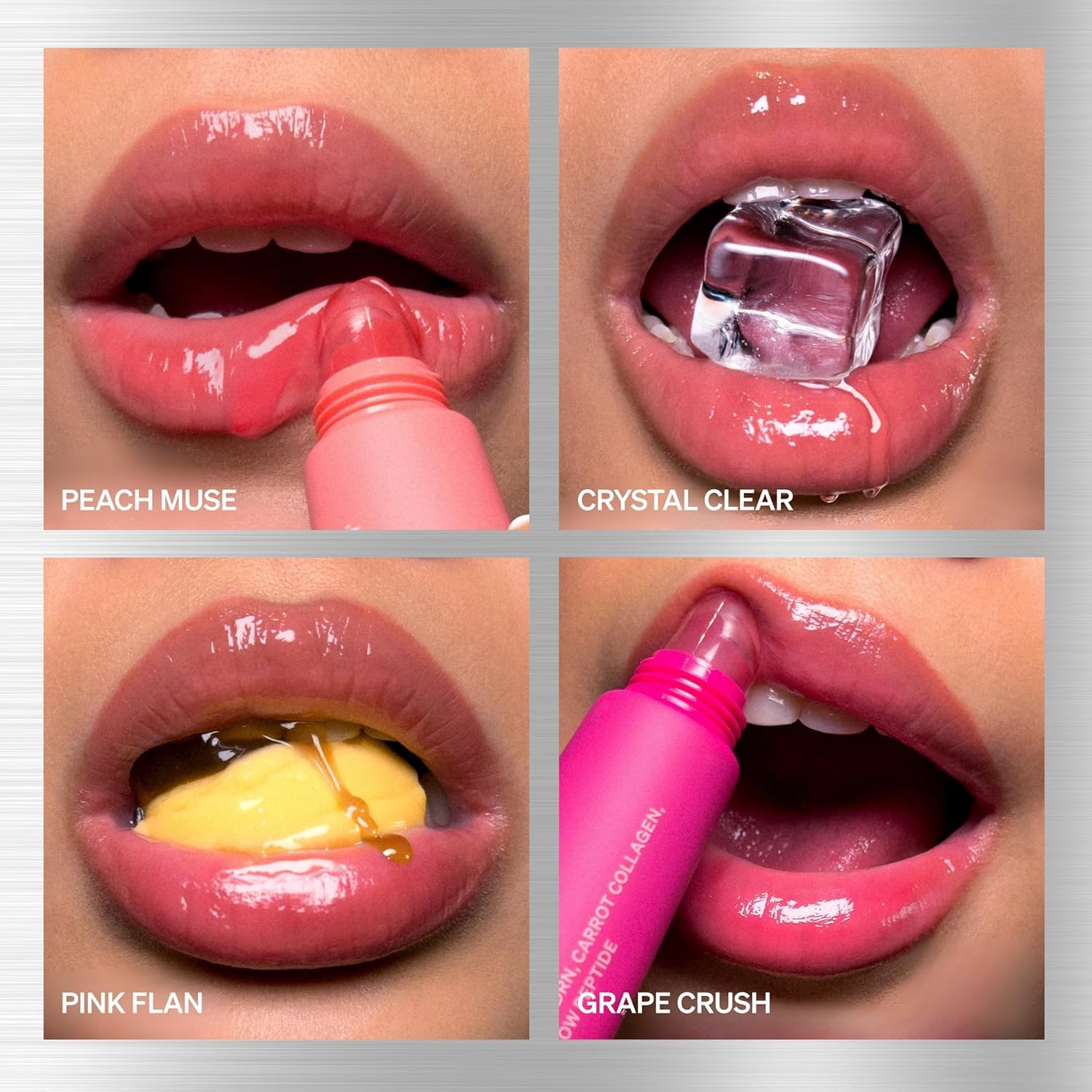 KNEMO LipLock Jelly Serum for Dry Lips, Long-Lasting, Hydrating, Plumping, Glossy Mask with Rose PDRN, Carrot Collagen, Pillow Peptide, Moisturizing Tinted Lip Balm. (Crystal Clear) KNEMO Au supplements