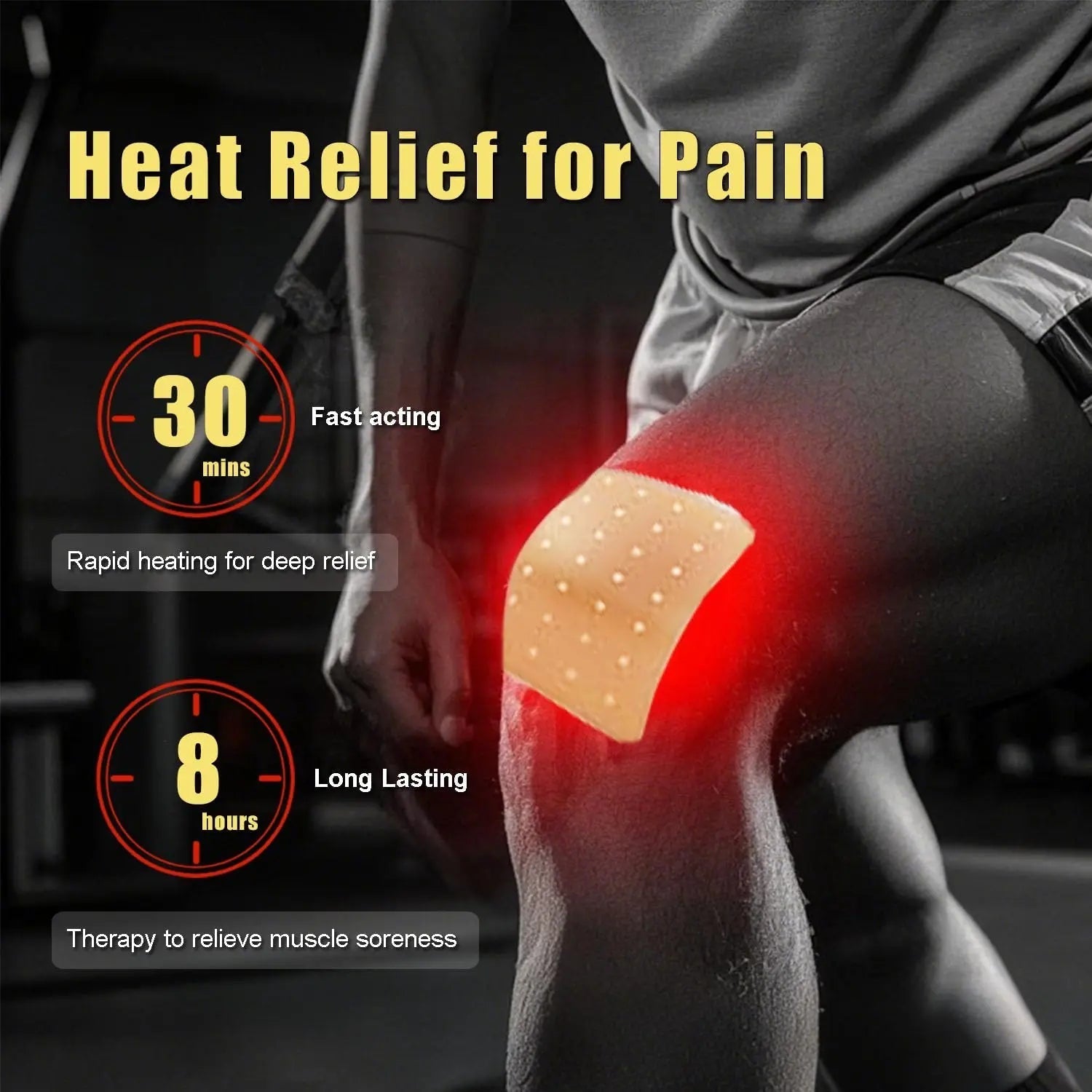 Tiger Patches Balm for Muscle & Joint Relief- Tiger Patch for Knee Neck, Back- 32 Pcs (4 Packs of 8) - Easy to Use Mesayra Au supplements