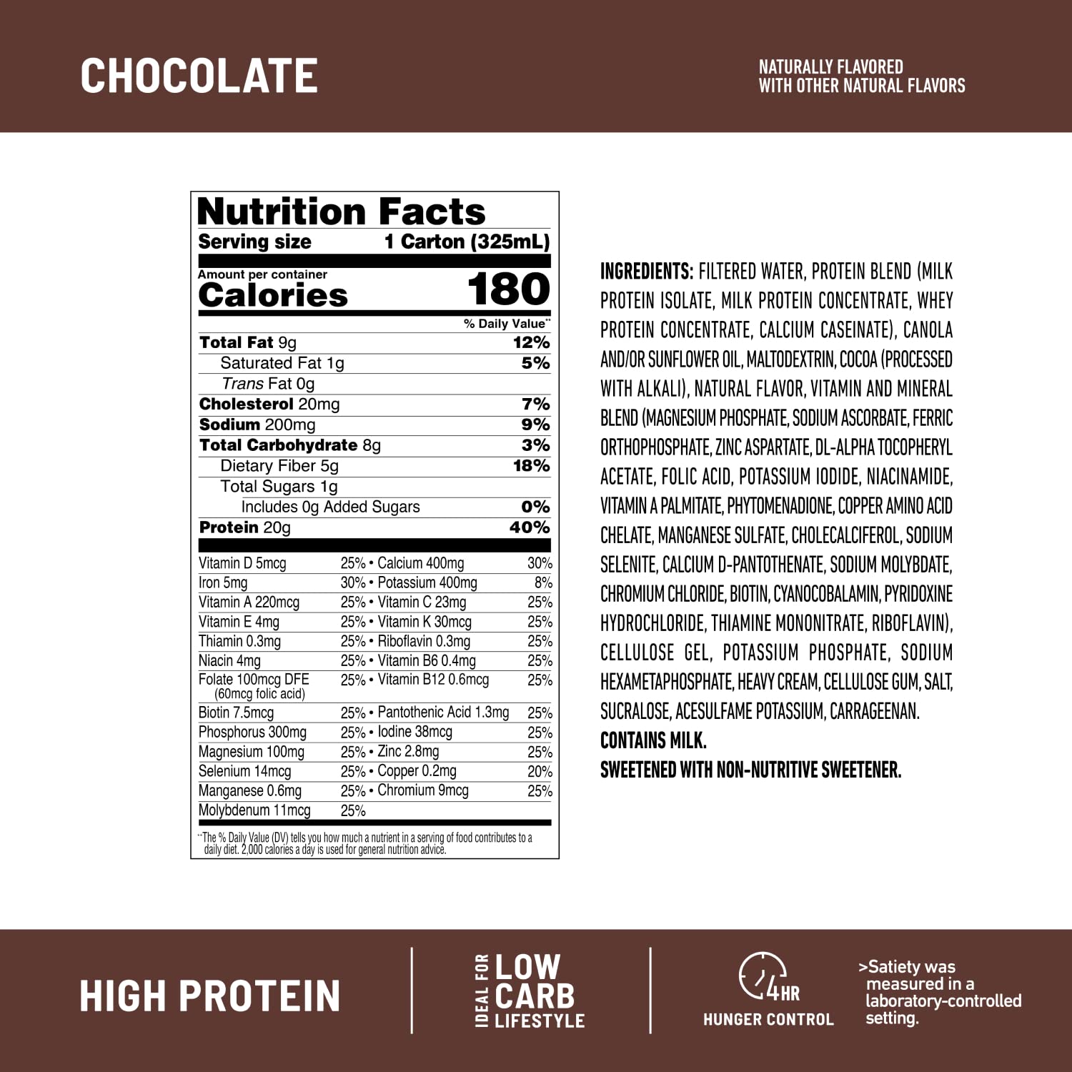 SlimFast Protein Shake, Chocolate- 20g Protein, Meal Replacement Shake Ready to Drink SlimFast Au supplements