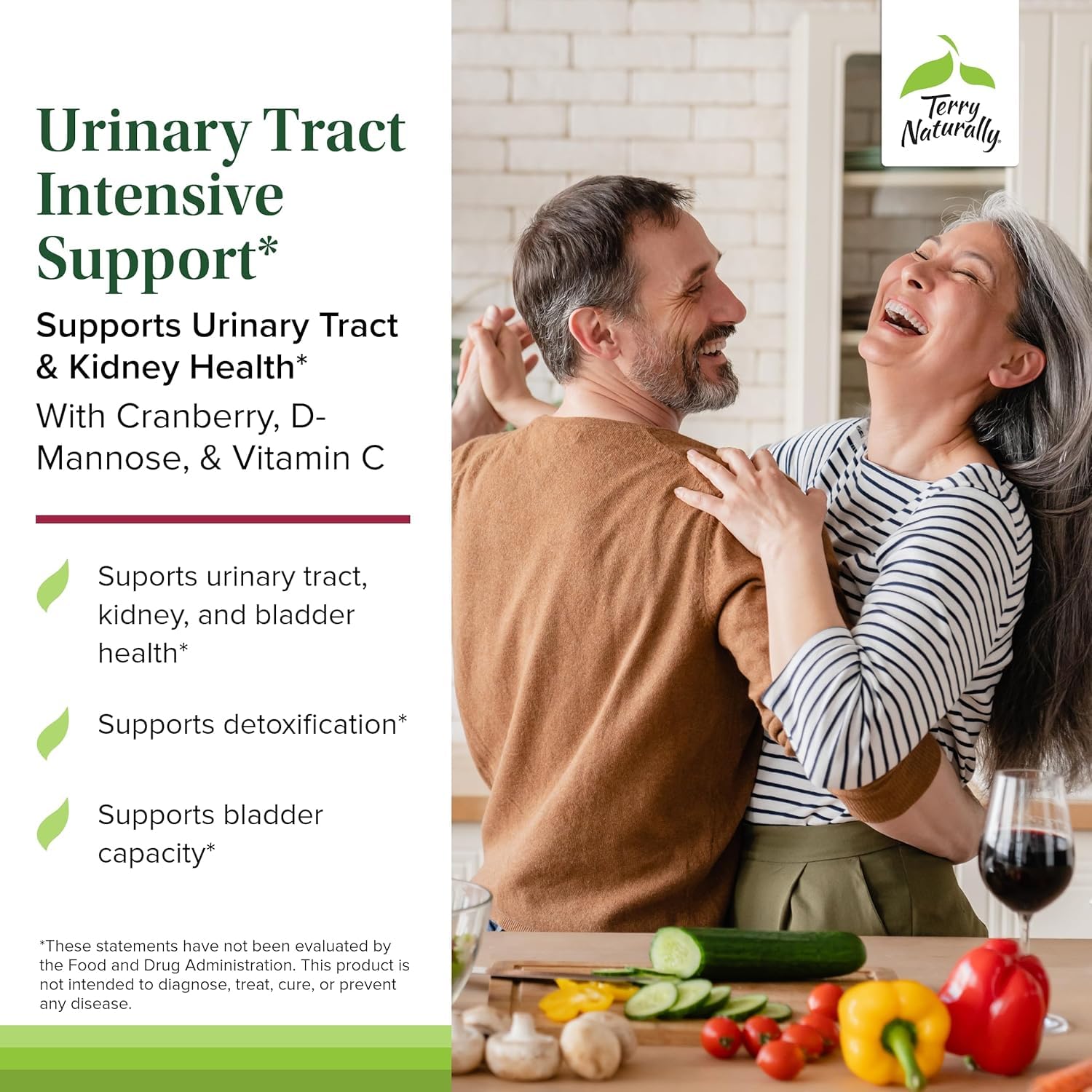 Terry Naturally Urinary Tract Intensive Support - Supplement with Cranberry for Bladder Health Support - Kidney Health Supplement with D-Mannose & Vitamin C - 60 Capsules (30 Servings) Terry Naturally Au supplements