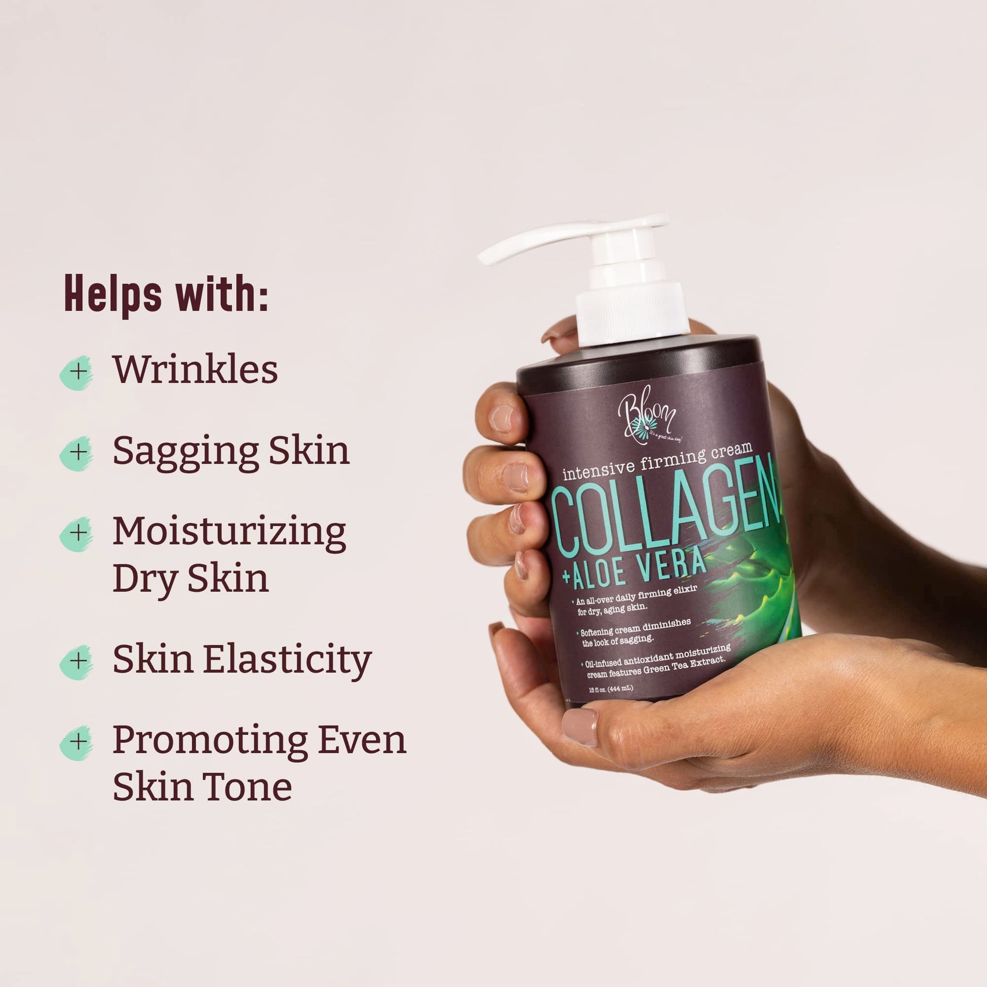BLOOM Collagen Lotion Skin Care Firming Body Cream, Intensive Anti Aging Moisturizer BLOOM IT'S A GREAT SKIN DAY! Au supplements