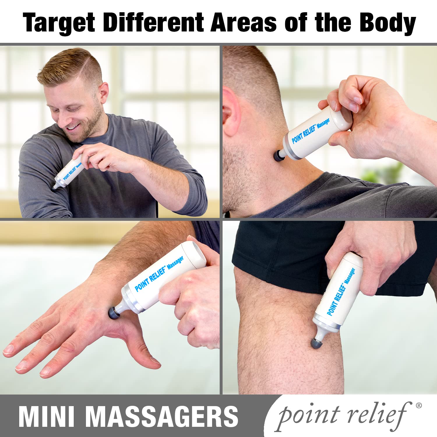 Point Relief 14-1050 Mini Massager for Handheld Targeted Massage Therapy Relieve Muscle Pain Point Relief Au supplements
