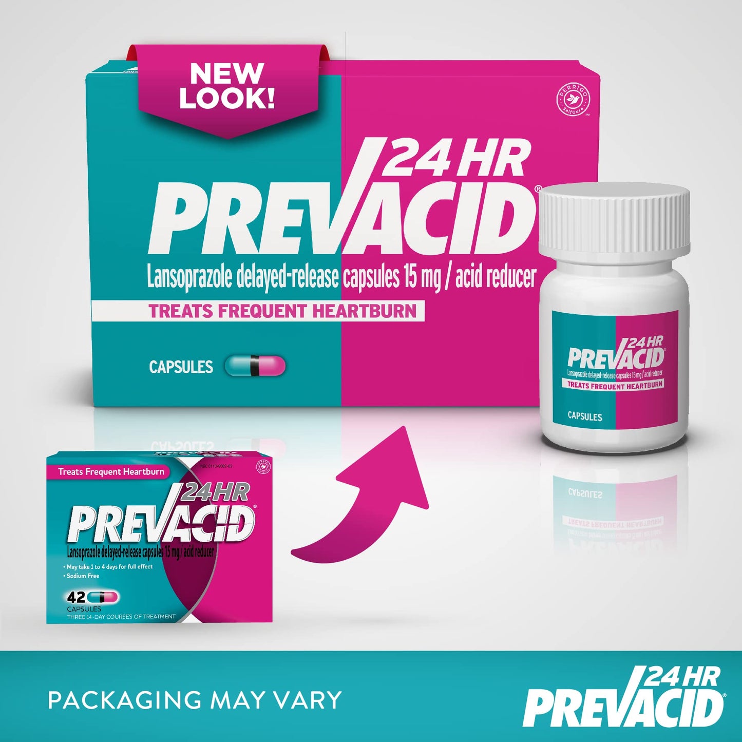 Prevacid 24HR Lansoprazole Capsules, 15 mg Acid Reducer, Delayed-Release PPI for Frequent Heartburn Relief, 42 Count Prevacid buy supplements Au