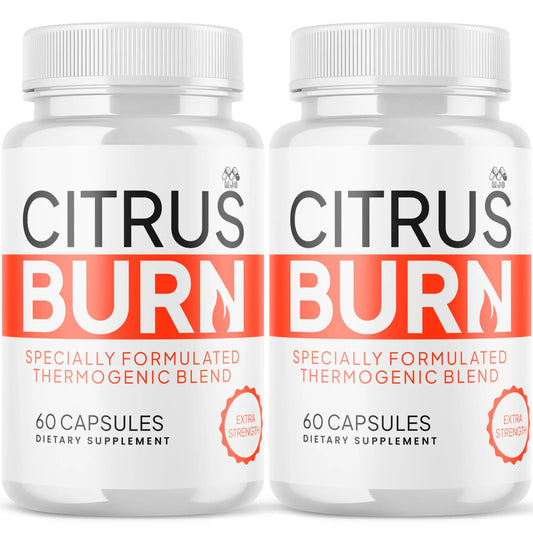 (2 Pack) Citrus Burn Capsules, Official CitrusBurn Pills with All Natural Ingredients, Advanced Citrus Burn for Optimal Health & Wellness Support with Premium Vitamins for Women & Men (120 Capsules) MJOAU supplements