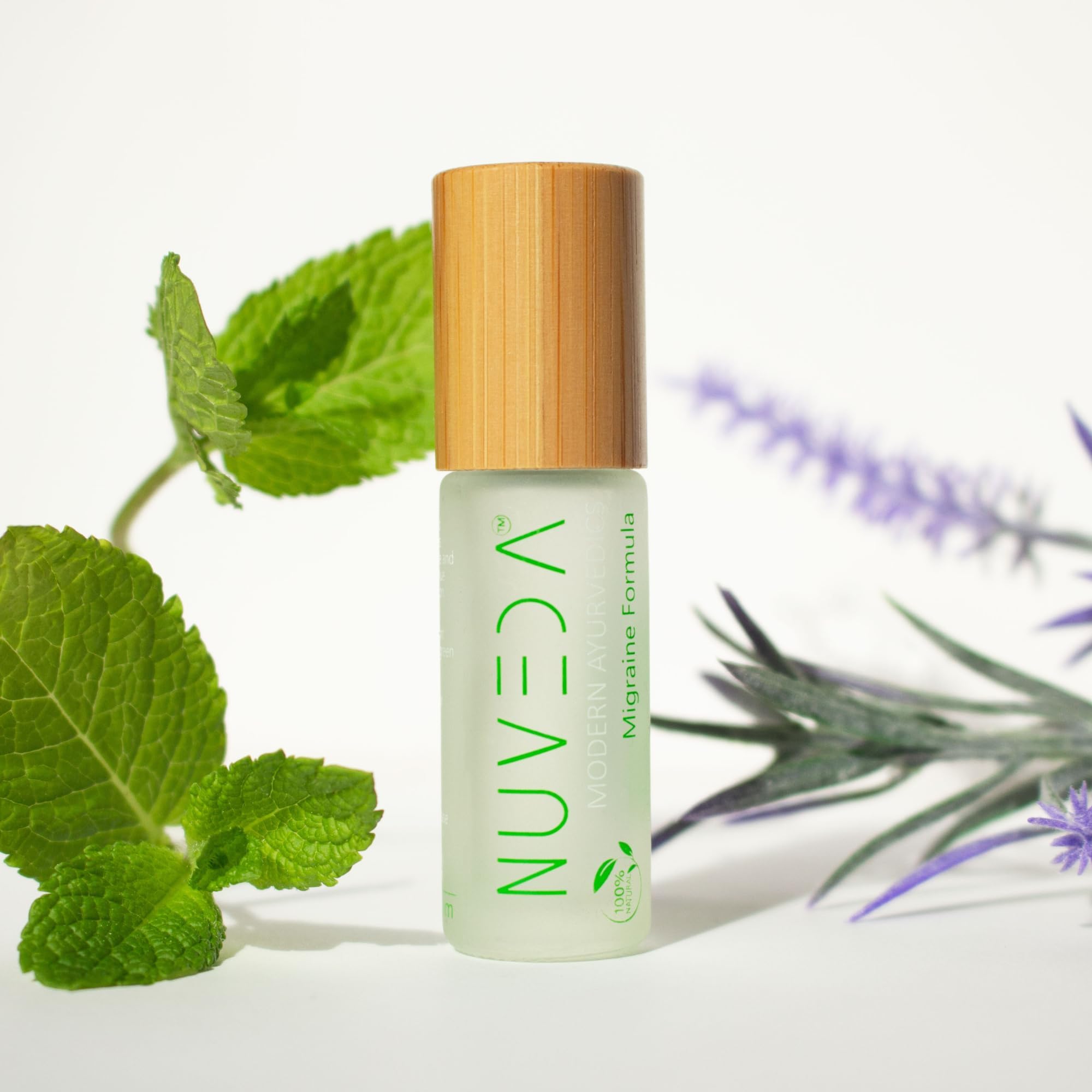 NUVEDA® Advanced Migraine Formula - All Natural Headache Stick | Modern Ayurvedic, Roll On Stick | Therapeutic Grade Essential Oil Aromatherapy | Made in USA NUVEDA Au supplements
