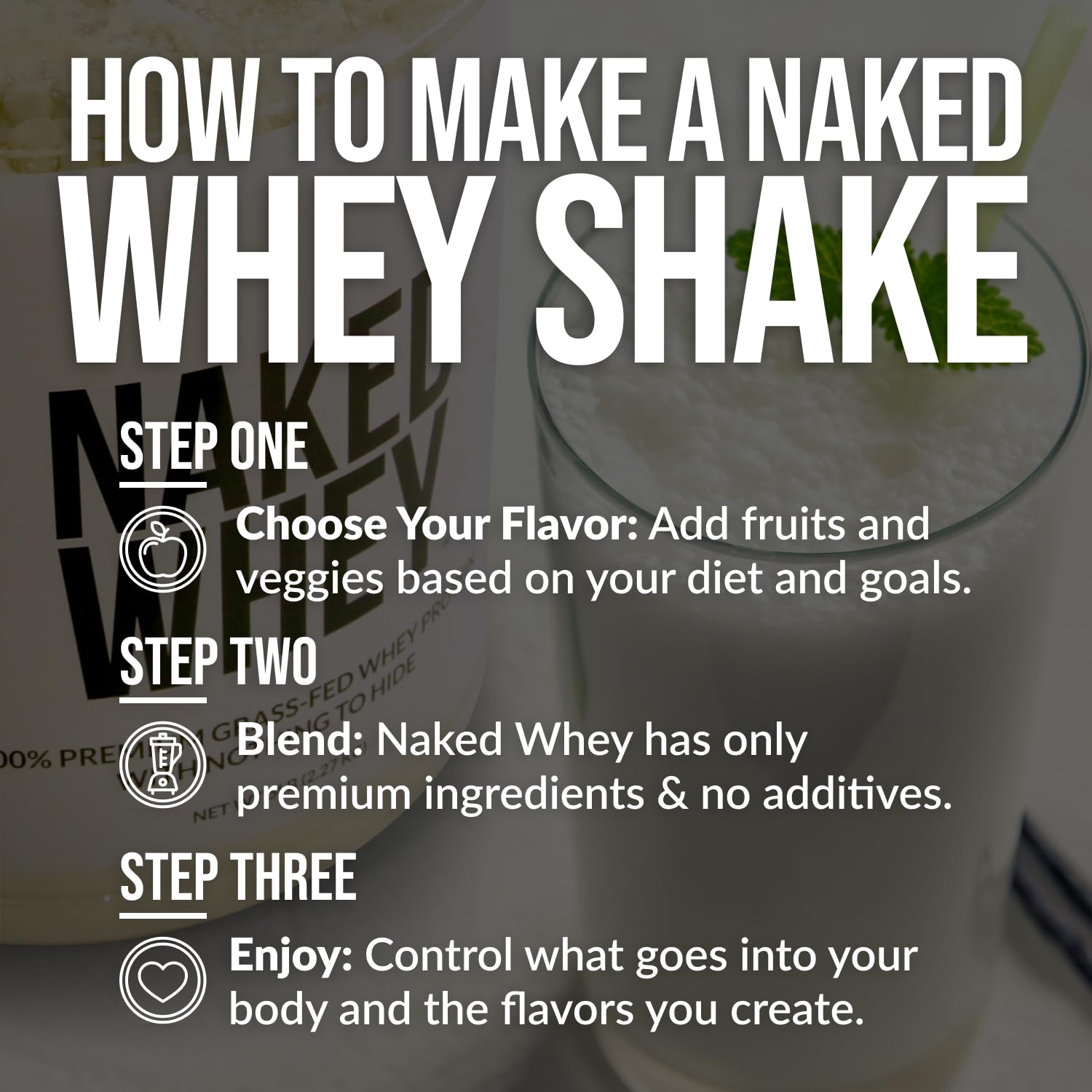NAKED Whey Double Chocolate Grass Fed Whey Protein Powder, No GMO, No Soy NAKED Au supplements