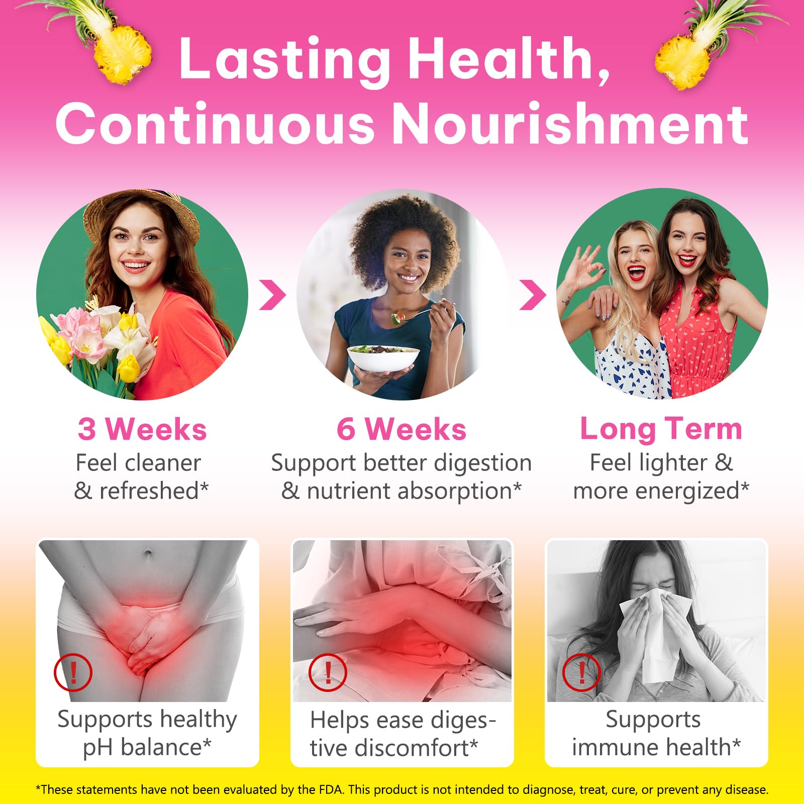 Onznoz Feminine Balance Gummies for Women, Vaginal Probiotics with Prebiotics & Lactobacillus Probiotic Blend, Supports pH Balance & Immune Health, Womens Probiotic Slippery Elm Onznoz Au supplements